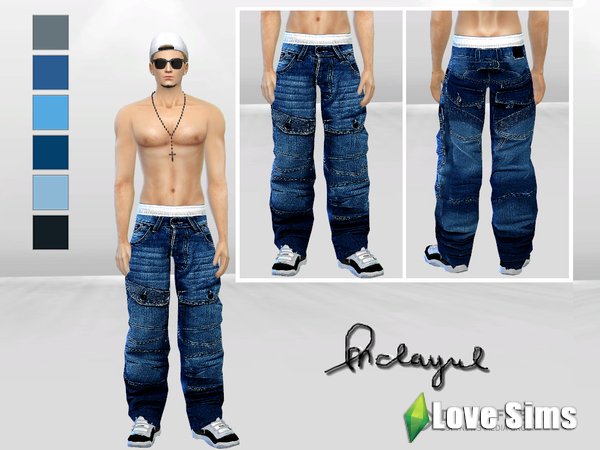 Мужские джинсы Hip-Hop от McLayneSims