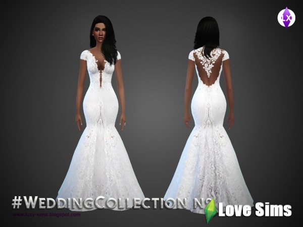 Свадебные платья русалка от LuxySims
