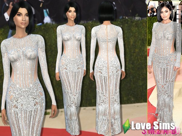 Платье Kylie Jenner от sims2fanbg