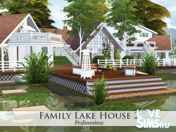 Семейный дом у озера от Pralinesims