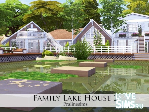 Семейный дом у озера от Pralinesims