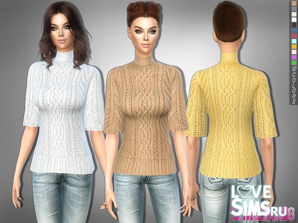 Вязаный свитер от sims2fanbg