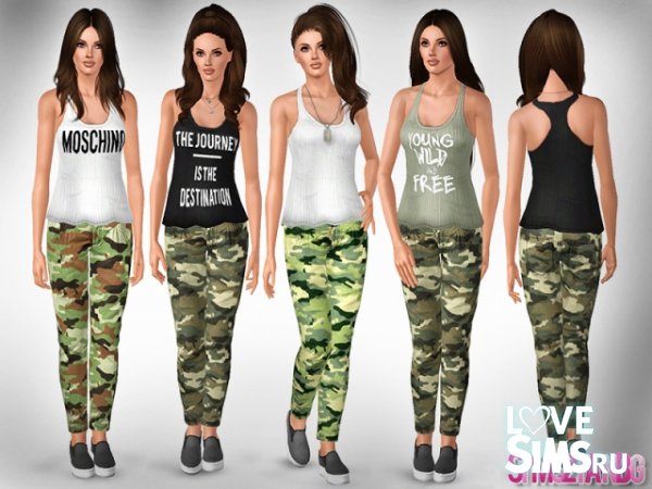 Камуфляжные штаны от Sims2fanbg