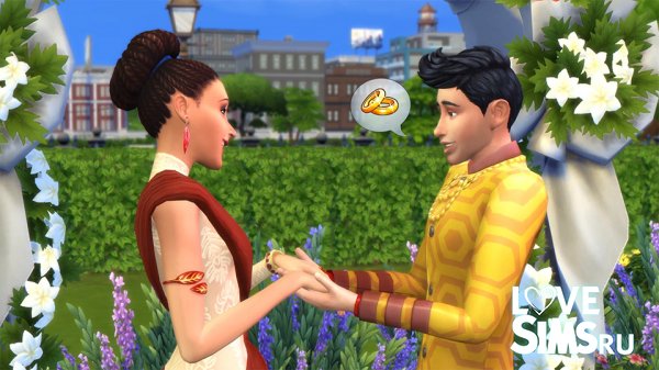 Свадьба в центральном парке в The Sims 4 Жизнь в городе