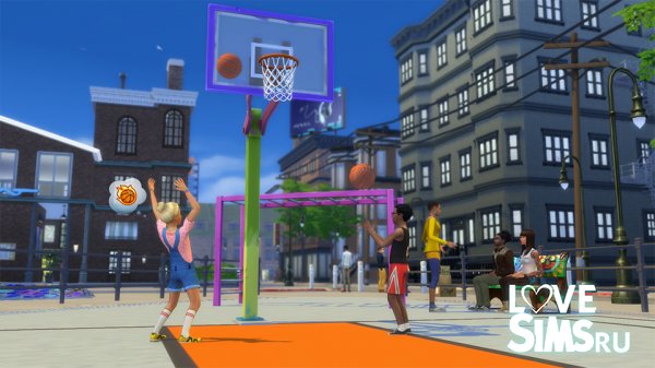 Видеоигры и баскетбол в The Sims 4 Жизнь в городе