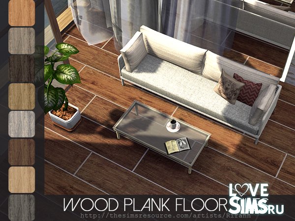 Wood Plank Floor Tiles от Rirann
