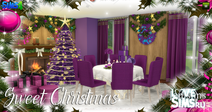 Мебель Sweet Christmas от JomSims