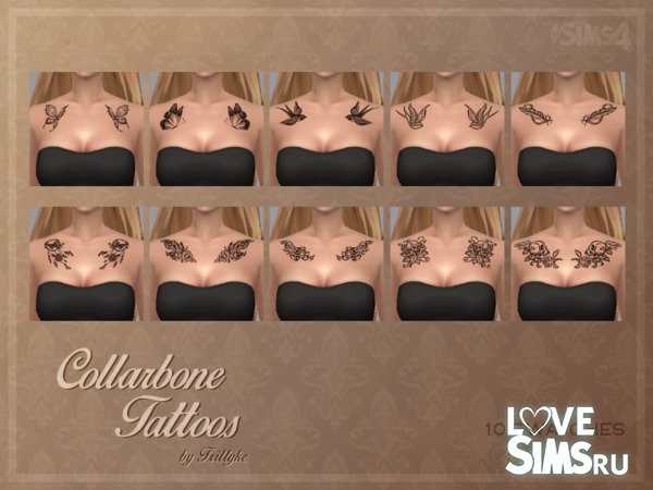 Collarbone Tattoos от Trillyke