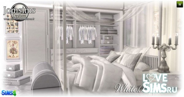 Белая спальня от JomSims