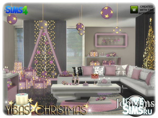 Мебель Yibas christmas от jomsims