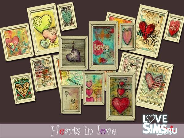 Картины Hearts in Love от evi