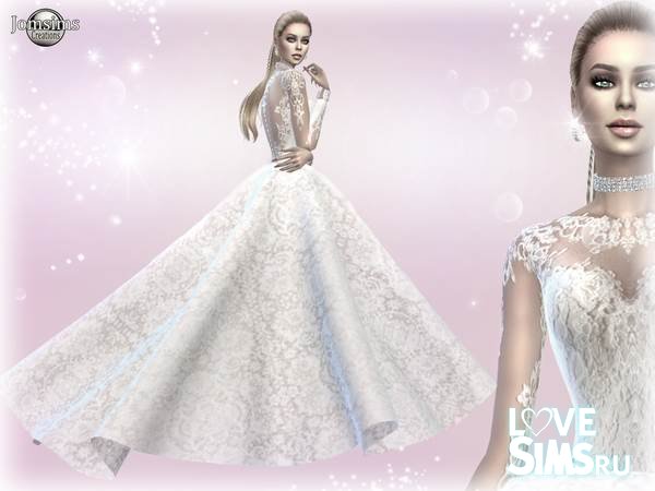 свадебное платье для Симс 4