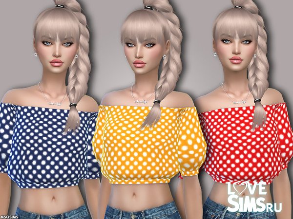 Блузка Dotted Blouse от MSQSIMS