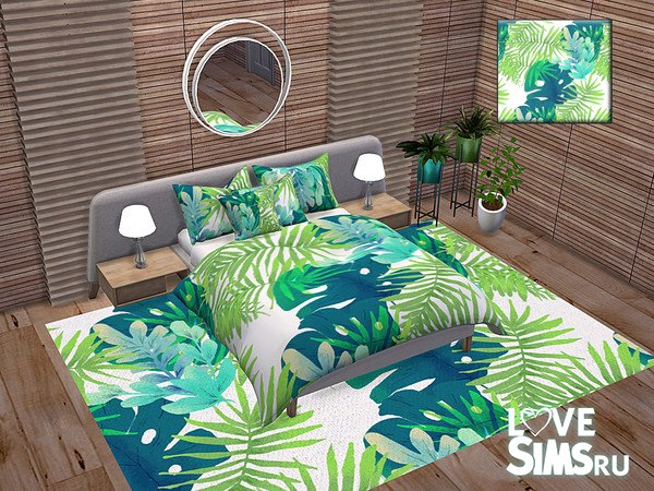 Декор Tropical Watercolor Bedroom Accessories