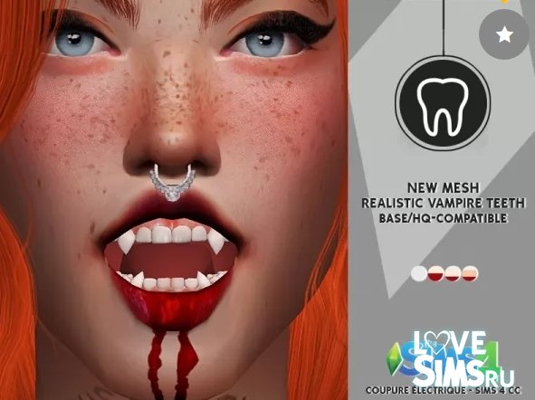 Зубы вампира от Redhead