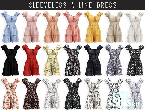 Платье Sleeveless A Line от Elliesimple