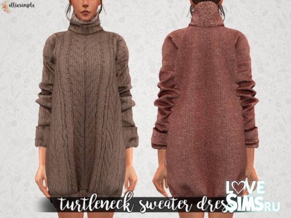 Платье Turtleneck sweater dress
