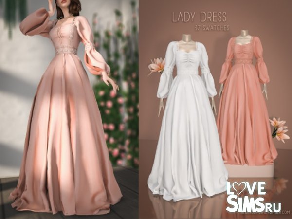 Платье Lady Dress от Bluerose-sims