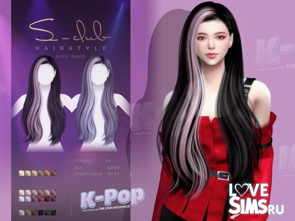 Прическа K-POP female long hairstyle