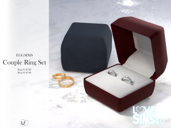 Свадебные кольца Couple Ring Set