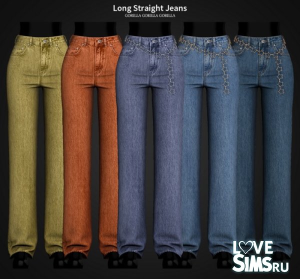 Джинсы Long Straight Jeans