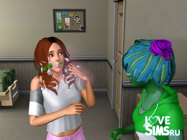 Персонажи-растения в Sims 3 Студенческая жизнь