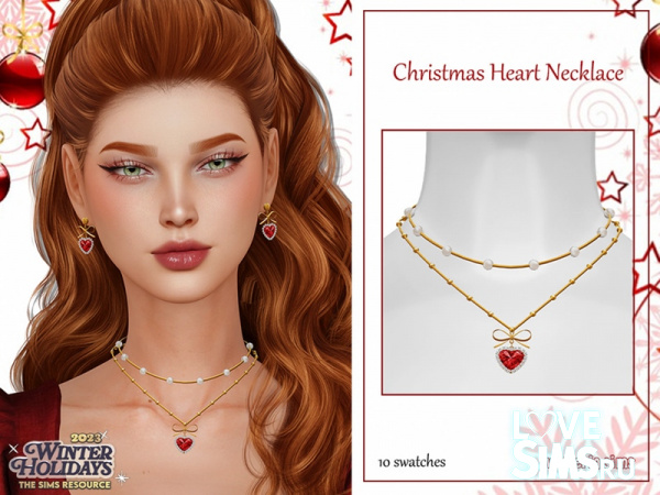 Подвеска Christmas Heart Necklace