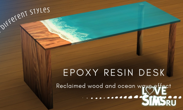 Стол Wood & Epoxy Desk
