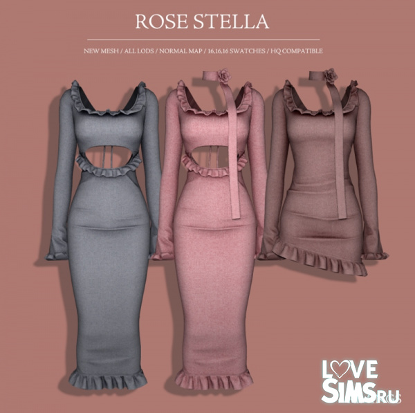Платья и шарф Rose Stella